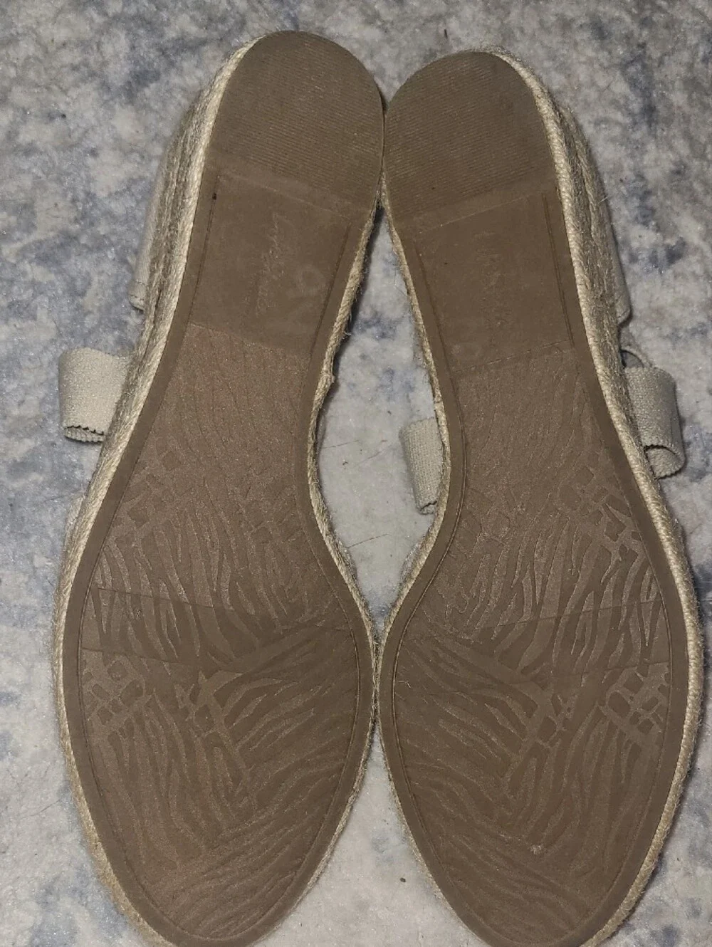 LifeStride Cream Espadrille Bow Flats